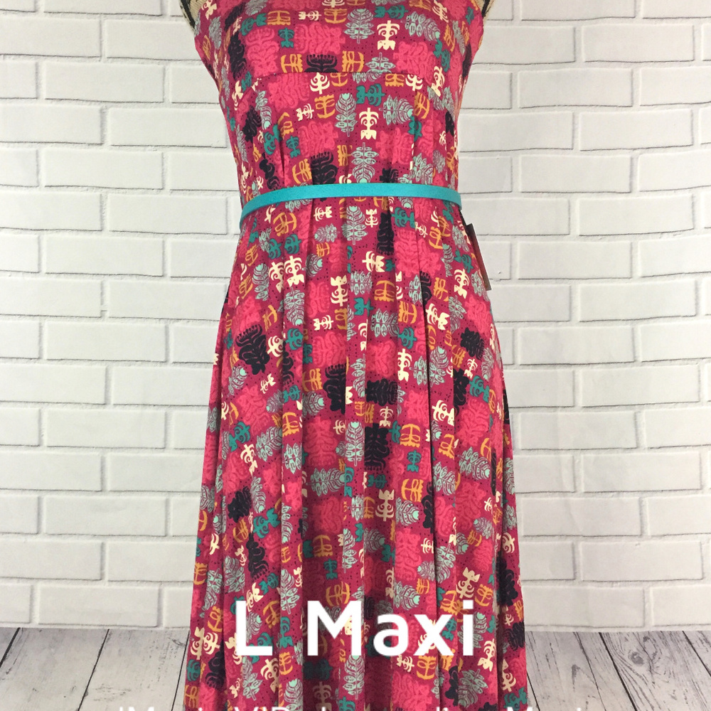 LuLaRoe Maxi skirt size L *styled as a dress